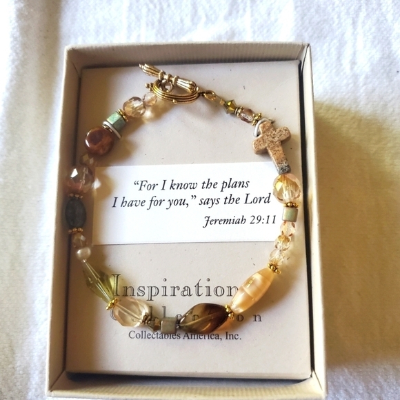 Lia Sophia Inspirational Modelina Stretch Bracelet - Picture 1 of 9